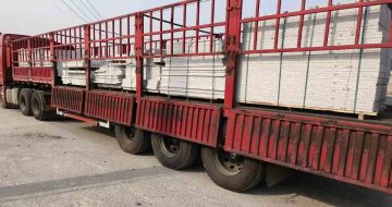 本溪 白麻荔枝面外墙干挂，工厂装车日常