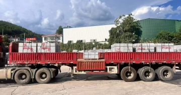 本溪 芝麻灰花岗岩地铺石出货日常