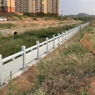 本溪 白麻河道栏杆效果展示图