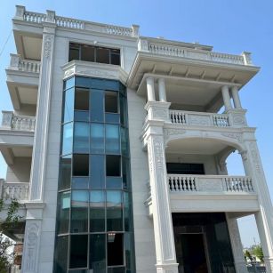 本溪 白麻花岗岩别墅外墙干挂效果展示