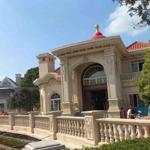 本溪 黄金麻花岗岩欧式别墅