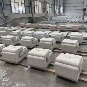 本溪 白麻花岗岩异形加工-石凳，坐凳