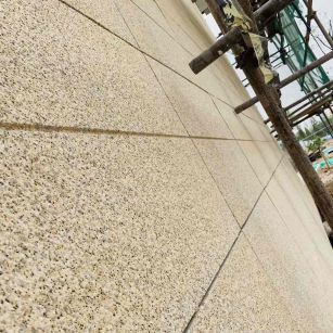 本溪 黄金麻花岗岩荔枝面外墙干挂石材效果示例