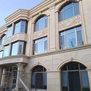 本溪 黄金麻花岗岩别墅外墙干挂