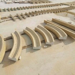 本溪 黄金麻花岗岩别墅线条