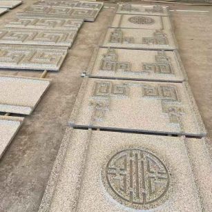 本溪 白麻花岗岩外墙立面雕刻板