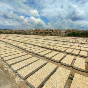 本溪 黄金麻荔枝面花岗岩石材地铺石防护中