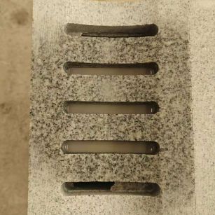 本溪 芝麻白拉丝面花岗岩U型开槽排水槽