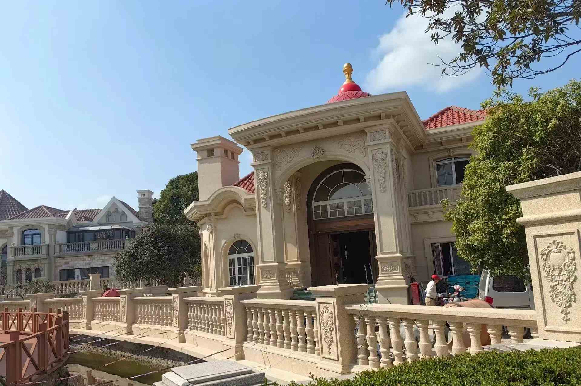 本溪 黄金麻花岗岩欧式别墅