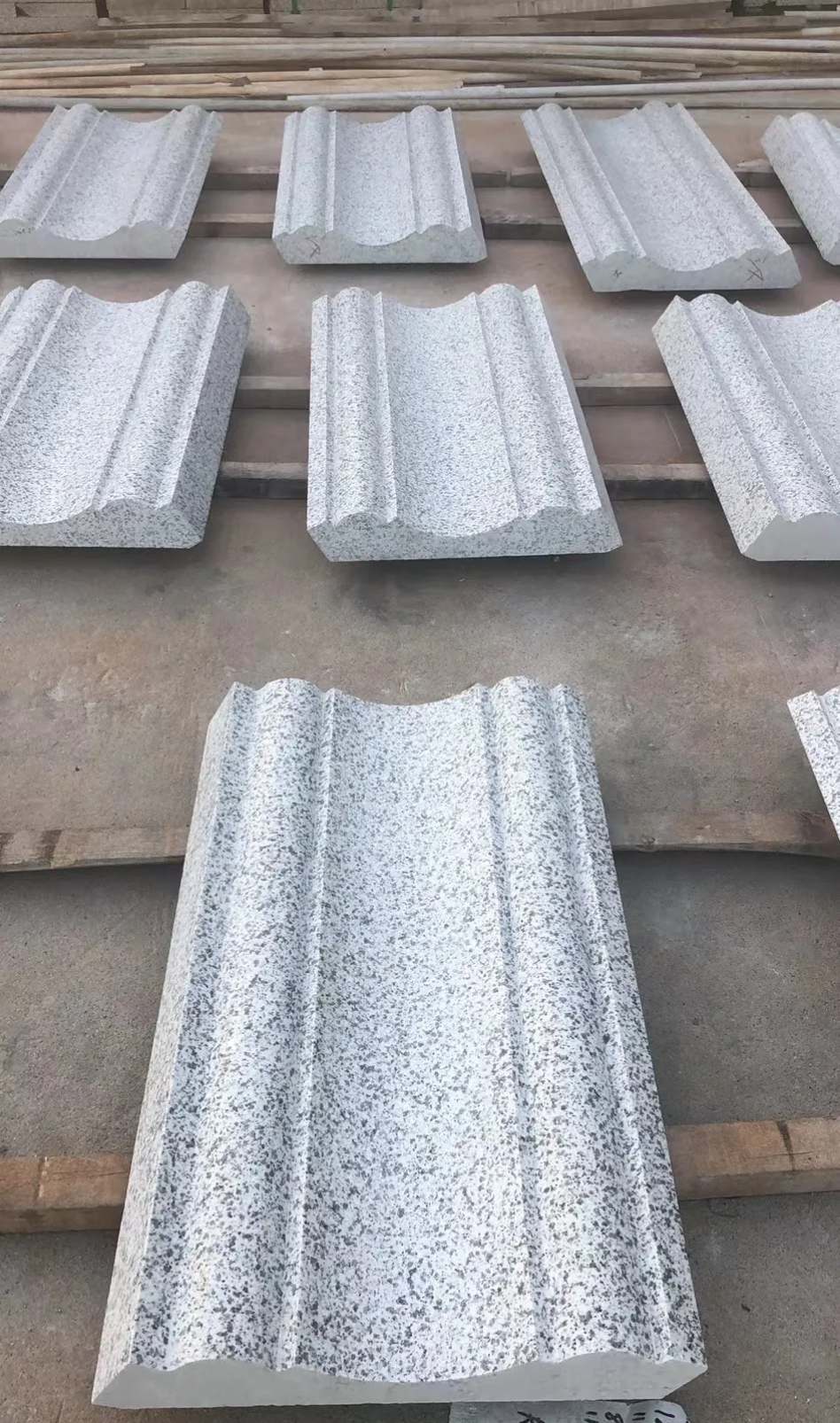 本溪 白麻花岗岩光面别墅线条