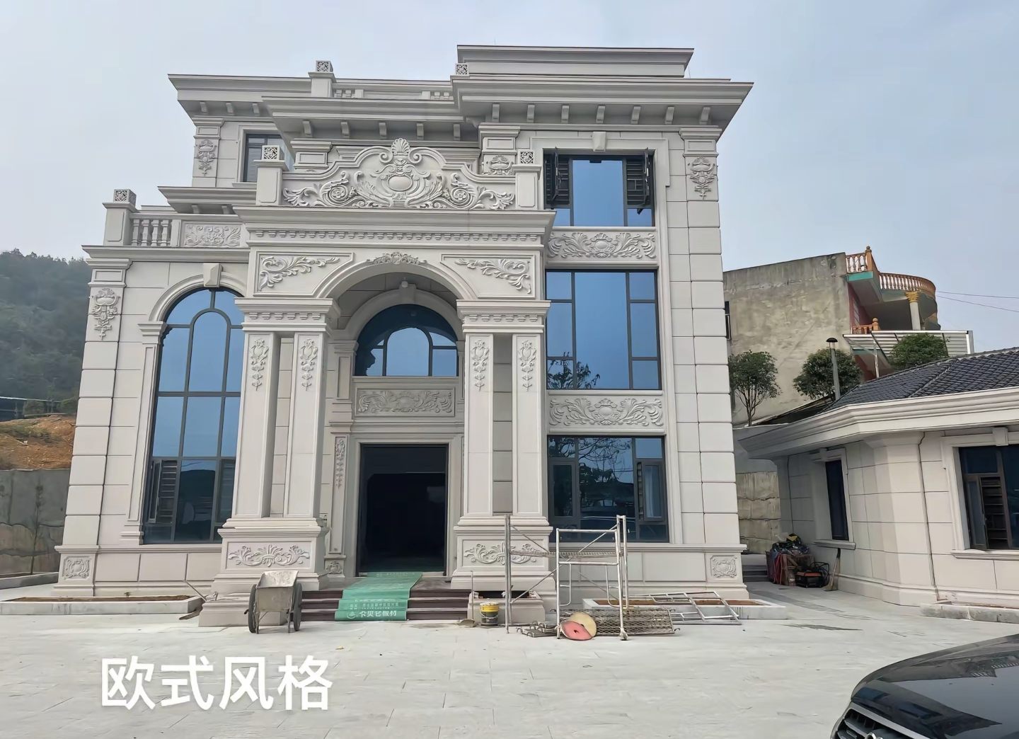 本溪 白麻花岗岩别墅外墙干挂