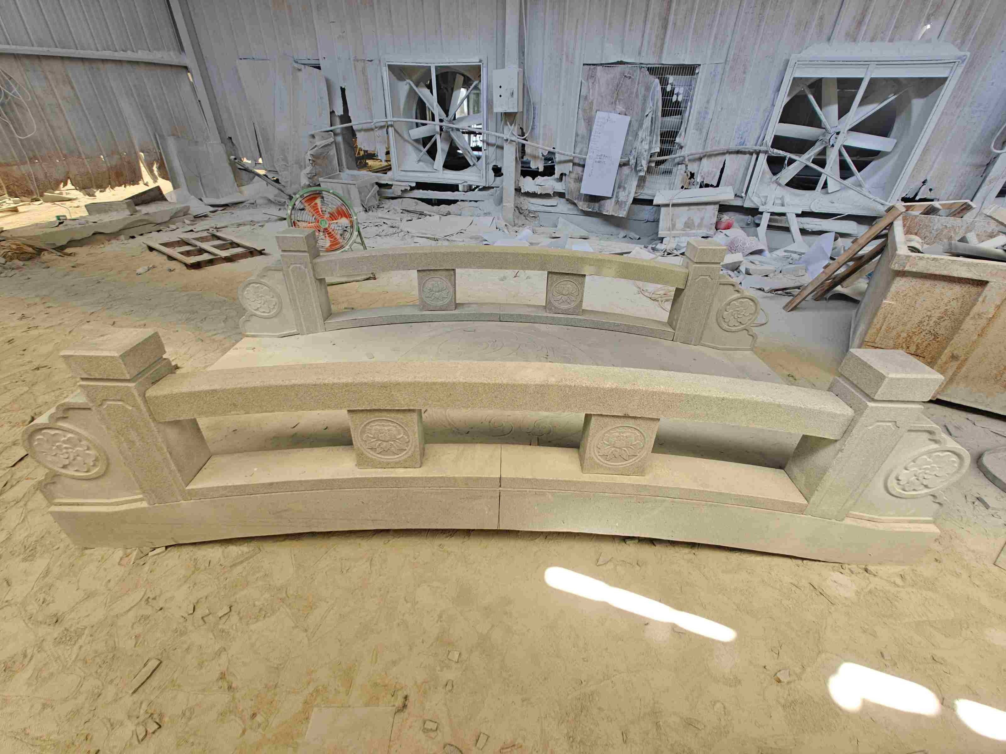 本溪 芝麻灰花岗岩异形加工-拱桥，石桥